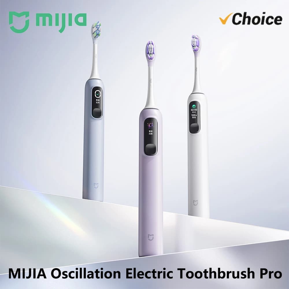 MIJIA Oscillation Electric Toothbrush Pro, Smart 4 Modes,IPX8 Waterproof Sonic Vibration Toothbrushes,180-day Battery Life -CN