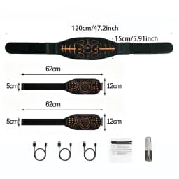 Smart Fitness Belt Abs Trainer USB Charge Body Arm Massage Workout For Men And Women