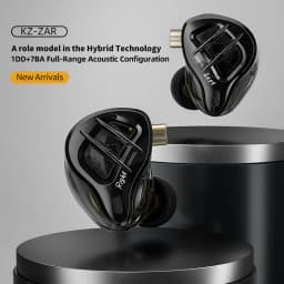 KZ ZAR Hybrid Driver In-ear Monitor 1DD + 7BA HiFi Headphones 2Pin Wired Headphones Music DJ Headphones Sports Gaming Earbud