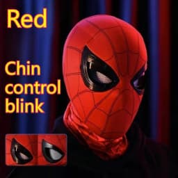 Wearable Cosplay Mask Chin control blink Headgear Decor Collectible Toy For Adult Cosplay Hobbyists Halloween Xmas Gift