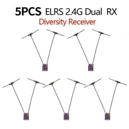 BeyondFPV 5PCS ELRS 2.4G Diversity Receiver Dual Antenna RX Built-in TCXO for FPV Freestyle RC Racing Long Range Drone