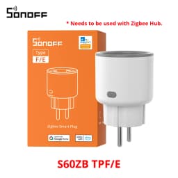SONOFF S60ZB IPlug Zigbee Smart Plug Energy Monitoring Wireless Socket Timer Smart Switch Voice Control Google Home Amazon Alexa