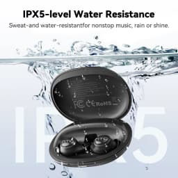 HTC NE76 Wireless Bluetooth Earphones TWS In-Ear Earbuds Bluetooth 5.4 Mic IPX5 Waterproof Sports Ear Buds with iOS Android