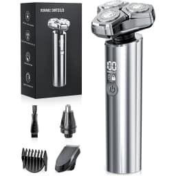 Electric Razor for Men Electric Shaver 3 Blade Rotary Shaving Machine Kit with Replacement Brush Trimmer Head