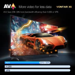 VONTAR X5 Android 14 TV Box Amlogic S905A (S905X5M) 4GB 128GB 32GB 64GB 1000M Wifi6 4K AV1 Google Play Media Player Set Top Box