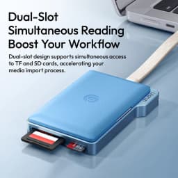 Ulanzi DC01 2-in-1 Portable Memory Card Case Dual-Slot Simultaneous Card Reader for Camera Smartphone for Photography