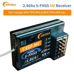 CORONA C4SF 2.4G HV Receiver for FutabaS-FHSS FHSS SBUS 3PV 3PK 4PKS 7PK T14SG Splashproof