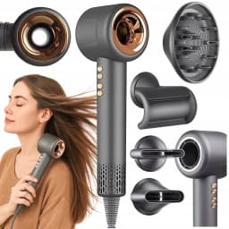Super Hair Dryer Professional Leafless Hairdryer Hair Care Styling Negative Ion Electric Hair Dryers 3 Airflow Speed ​​Settings