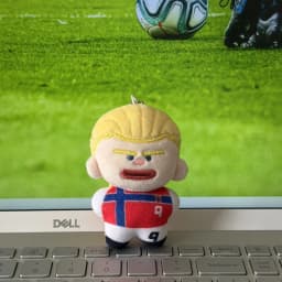 Haaland Bellingham Cotton Doll 7.5cm Mini Stuffed Plush Toy World Cup Souvenir Collectible Figure Pendant Bag Charm Gift for Fan