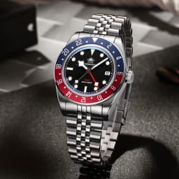 ADDIESDIVE Luxury GMT515-24H Men's Watch Diver 200m Bubble Mirror Glass BGW9 Super Luminous Stainless Steel Men's Analog Watches