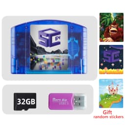 REMANK SC64Summer SC64 CART Game Card SC64 N64 Open Source 5000 in 1 SC64 Flash SNES GBC N64DD N64 Retro Video Games Accessory