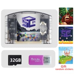REMANK SC64Summer SC64 CART Game Card SC64 N64 Open Source 5000 in 1 SC64 Flash SNES GBC N64DD N64 Retro Video Games Accessory