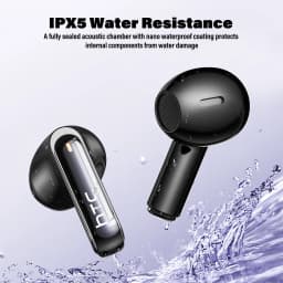 HTC NE70 Bluetooth V6.0 Headphones Smart Touchscreen Wireless Earphones AI Translator Earbuds Gaming Earbuds HD Bass