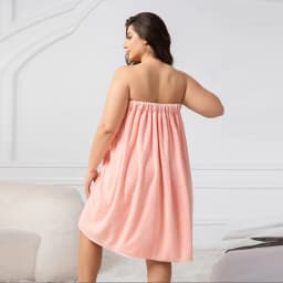 Adjustable Bath Skirt Set , Large Bath Skirt & Princess Shower Cap, Soft Ultra-Absorbent Thickened for Travel & Sauna