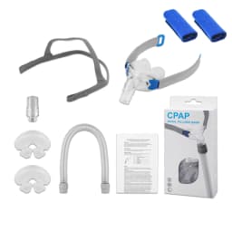 Cpap Nasal Pillows Mask Universal Sleep Apnea Nasal Mask With Headgear For Cpap&Bipap Mask With S/M/L 3 Sizes Silicone Cushions