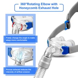 Cpap Nasal Pillows Mask Universal Sleep Apnea Nasal Mask With Headgear For Cpap&Bipap Mask With S/M/L 3 Sizes Silicone Cushions