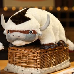 45cm Cattle Plushie Cartoon Animation Character Accessorie Throw Pillow Soft Appa Cattle Plush Toys Decorative Item Gifts Friend