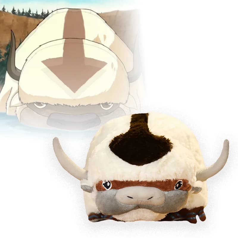 45cm Cattle Plushie Cartoon Animation Character Accessorie Throw Pillow Soft Appa Cattle Plush Toys Decorative Item Gifts Friend