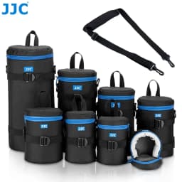 JJC Thick Camera Lens Case For Nikon Sony Fujifilm Olympus Panasonic DSLR Mirrorless Water Resistant Camera Lens Protective Bag