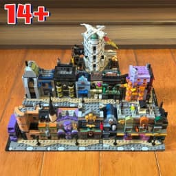 New 2750pcs Architecture Alley Shop Building Blocks Street View Bricks Toy for Christmas Birthday Gifts