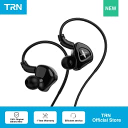TRN MTX 10mm Dual Magnetic Dynamic IEM Bass Earbud 0.78mm 2Pin Detachable Earphone Cable for Music and Gaming