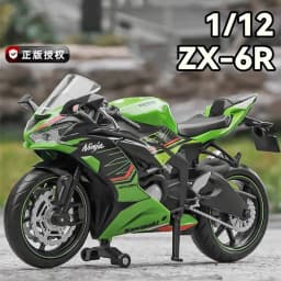 1:12 Ninja ZX-6R Alloy Motorcycle Diecast Model Super Sport Car Simulation Design Toy Pull Back Kid Gifts Collect  Fast Furious