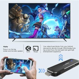 Mortal Q8 Android14 TV Stick WIFI6 Voice Control TV Stick 8K Video RK3518 Netflix YouTube TV Box Free Live TV Streaming