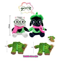 TreasuringU 2026 New Deltarunes Plush Toys Kawaii Ralsei Plush Stuffed Toys Tenna Doll Changeable Plushie Clothes Birthday Gifts
