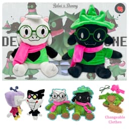 TreasuringU 2026 New Deltarunes Plush Toys Kawaii Ralsei Plush Stuffed Toys Tenna Doll Changeable Plushie Clothes Birthday Gifts