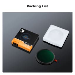 K&F Concept 3in1 ND2-32+CPL+Black Diffusion 1/4 Multi-Function Polarized Variable ND Black Mist Filter 37/49/52/58/67/72/77/82mm
