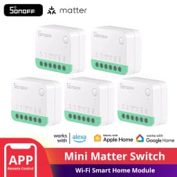 1-20PCS SONOFF MINIR4M Matter Wifi Smart Switch Mini Home Automation Module Local Connection for Alexa Google Home SmartThings