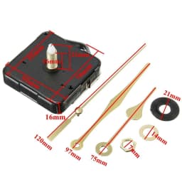 10Pcs DIY Silent Movement Spindle Hands Wall Quartz Clock Movement Mechanism Repair Tools Part Clock Kit