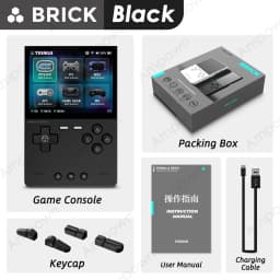TRIMUI BRICK Handheld Game Console 3.2'' IPS Screen A133P Linux System Trimui UI Metal Back Panel Key LED Lighting Free Keycaps