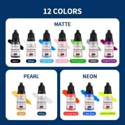 12pcs Nail Polish Paint Airbrush Nail Ink Use For Airbrush Spray Gun Color Painting Stencil Making Hollow Pattern Nail Art Tools