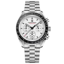 PAGANI DESIGN 2026 New Moon Men's Watches Luxury Quartz Watch For Men Chronograph AR Sapphire Mirror Ceramic Bezel Luminous Gift