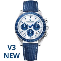 PAGANI DESIGN 2026 New Moon Men's Watches Luxury Quartz Watch For Men Chronograph AR Sapphire Mirror Ceramic Bezel Luminous Gift