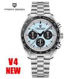 PAGANI DESIGN 2026 New Moon Men's Watches Luxury Quartz Watch For Men Chronograph AR Sapphire Mirror Ceramic Bezel Luminous Gift