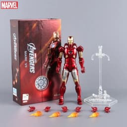 ZD Toys Iron Man Action Figure Mark 35 Red Snapper Iron Man MK 24 MK 22 MK 47 Tony Stark Ironman Figure Action Collect Toy Gift