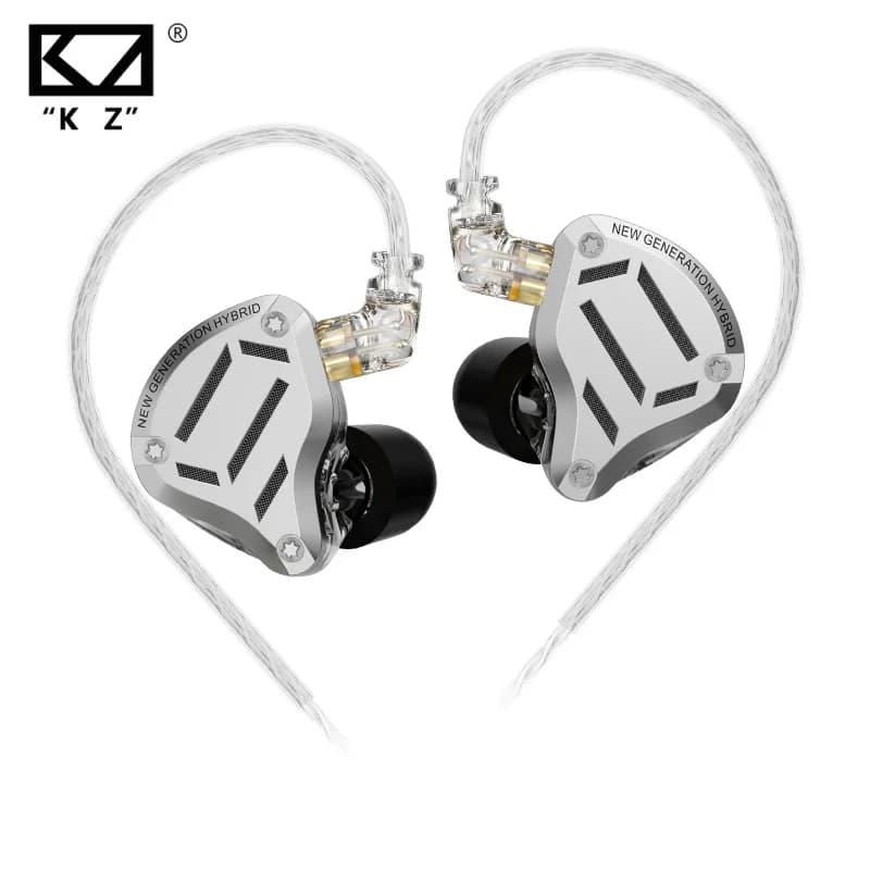 KZ ZS10 Pro 2 metal headset high fidelity in-ear bass earbud 4-level adjustment switch sports monitor headset sound noise reduct