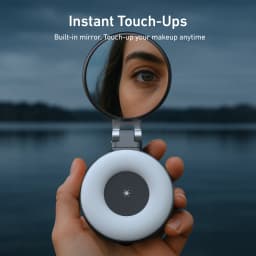 TELESIN Smartphone Magnetic Fill Light Mini Selfie Light 3 Modes Adjustable Brightness for Iphone XIAOMI HUAWEI SAMSUNG Phone