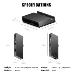Savage Raven by Skull & Co. Jumpgate Dock USB C Hub Portable Stand Docking Station for Nintendo Switch 2 and OLED