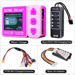 ​SKYRC B6neo+ Smart Charger High Power DC240W PD126W Multilanguage Balance Charger 600mA XT60/Type-C /PSA100 Power Adapter