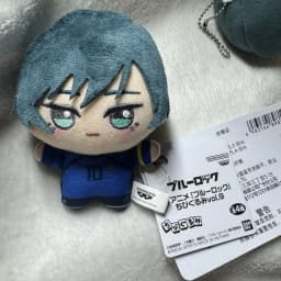 New Anime Blue Lock Vol.9 Rin Itou Bachira Meguru Cosplay Plush Doll Fluffy Maumet Pendant Puppet Keychain Keyring Gifts Toys