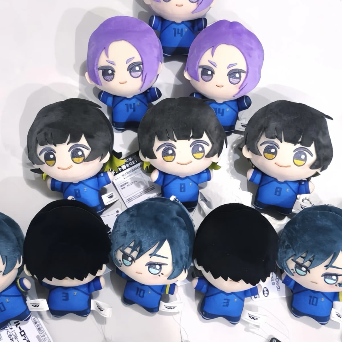 New Anime Blue Lock Vol.9 Rin Itou Bachira Meguru Cosplay Plush Doll Fluffy Maumet Pendant Puppet Keychain Keyring Gifts Toys