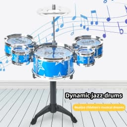 Drum Sets for Children Beginners Children's Toys Dynamic Jazz Drums for Western Percussion Instrument