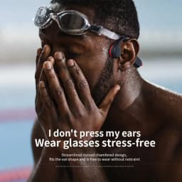 IPX8 Waterproof Swimming Diving Bone Conduction Headphone Bluetooth 5.3 Bass Wireless Headset MP3 (32G) Player Fitness Earphone