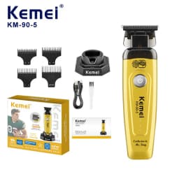 Kemei Professional Brushless Motor Hair Clippers 11500RPM Cordless Barber Electric Hair Trimmer DLC-Blade Hair Cutting Machine