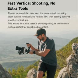 FeiyuTech SCORP 3 Camera Gimbal Stabilizer for DSLR & Mirrorless Payload AI Tracking Detachable Control Handle Touch Screen