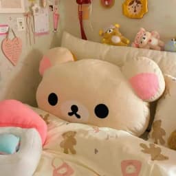 Rilakkuma Plush Pillow Soft Stuffed Animal Comfortable Sleeping Cushion For Bedroom Sofa Dormitory Kids Adults