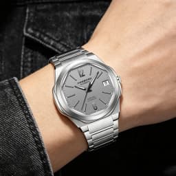 HANBORO Ultra Thin Steel King Series Men's Fully Automatic Mechanical Pearl Tourette Watch Fashion Personalized Watch 018